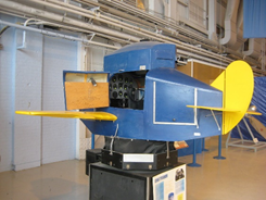 The Link Trainer, the first flight simulator, built in 1929.